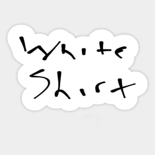 Plain White Shirt Sticker